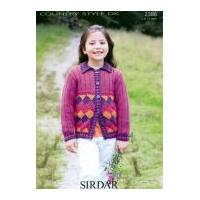 Sirdar Girls Cardigan Country Style Knitting Pattern 2386 DK