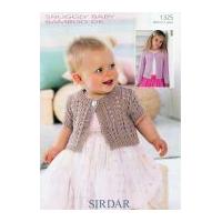 Sirdar Baby Cardigans Knitting Pattern 1325 DK