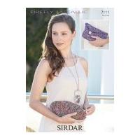 Sirdar Ladies Clutch Bags Knitting Pattern 7111