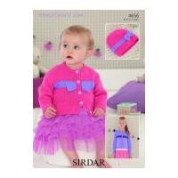 Sirdar Baby Cardigans & Hat Knitting Pattern 4656 DK