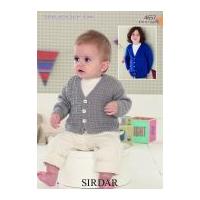 Sirdar Baby Cardigans Knitting Pattern 4657 DK