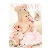 Sirdar Baby Teddy Bear Blanket Sweetie Knitting Pattern 4701