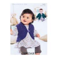 sirdar baby cardigan waistcoat knitting pattern 1401 dk