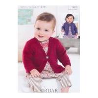 Sirdar Baby Cardigans Knitting Pattern 1400 DK