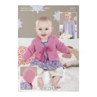 Sirdar Baby Cardigans & Bonnet Knitting Pattern 4472 DK