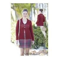 Sirdar Ladies Cardigan Country Style Crochet Pattern 7113 4 Ply