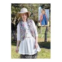 Sirdar Ladies & Girls Waistcoat & Jacket Knitting Pattern 9660 Chunky