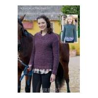 Sirdar Ladies & Girls Sweaters Click Knitting Pattern 9622 Chunky