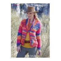 Sirdar Ladies Jacket Indie Knitting Pattern 9594 Super Chunky