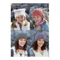 Sirdar Ladies & Girls Hats Knitting Pattern 9668 Super Chunky