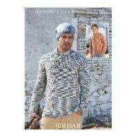 sirdar men boys sweater cardigan knitting pattern 9658 chunky