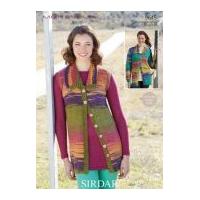 Sirdar Ladies Cardigan & Waistcoat Montana Knitting Pattern 9645 DK