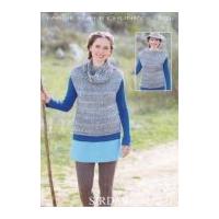 Sirdar Ladies Tops Knitting Pattern 7103 Super Chunky