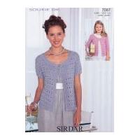 Sirdar Ladies & Girls Cardigans Soukie Knitting Pattern 7087 DK