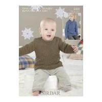 Sirdar Baby Sweaters Knitting Pattern 4468 DK