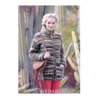 Sirdar Ladies Jacket Divine Knitting Pattern 7331 DK