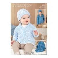 sirdar baby cardigan hat blanket snuggly bubbly knitting pattern 4558  ...