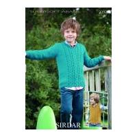 Sirdar Boys Sweater & Tank Top Supersoft Knitting Pattern 2397 Aran