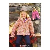 sirdar ladies girls jackets knitting pattern 2307 super chunky