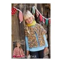 sirdar girls cardigans knitting pattern 2308 super chunky