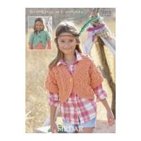 sirdar girls cardigans knitting pattern 2315 aran