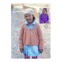 Sirdar Girls Cardigans Knitting Pattern 2318 Aran