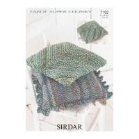 sirdar home square cushions knitting pattern 7102 super chunky