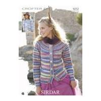 sirdar ladies girls cardigans knitting pattern 9252 dk