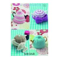 Sirdar Home Tea Cosies Snowflake Knitting Pattern 7515 DK