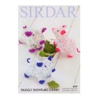 Sirdar Pig Soft Toys Snowflake Knitting Pattern 4699 Chunky