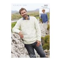 Sirdar Men & Boys Sweaters Click Knitting Pattern 9409 DK