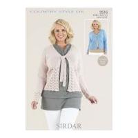 Sirdar Ladies Cardigans Country Style Knitting Pattern 9516 DK