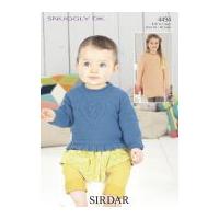 sirdar baby sweater dress knitting pattern 4494 dk