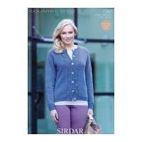 Sirdar Ladies Cardigan Country Style Knitting Pattern 7343 4 Ply