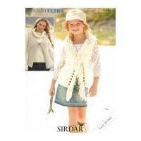 Sirdar Ladies & Girls Waistcoats Knitting Pattern 8444 Super Chunky