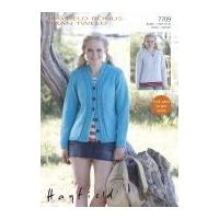 sirdar ladies cardigan sweater bonus knitting pattern 7709 aran