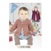 sirdar baby coats knitting pattern 4493 dk