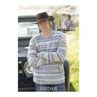 sirdar mens boys sweaters knitting pattern 9203 chunky