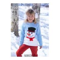 Sirdar Childrens Christmas Sweater Wash 'n' Wear Knitting Pattern 2375 DK