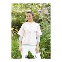 Sirdar Ladies Top Wash 'n' Wear Knitting Pattern 7223 DK