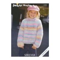 Sirdar Girls Sweater Knitting Pattern 2103 DK