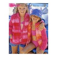 Sirdar Girls Jackets Knitting Pattern 2142 DK, Aran