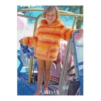 sirdar girls hoodie knitting pattern 2143 dk