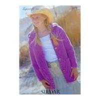 sirdar girls jacket knitting pattern 2178 aran