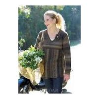 Sirdar Ladies Sweater Knitting Pattern 9080 DK