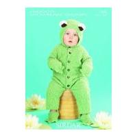 sirdar baby frog all in one booties mittens snowflake knitting pattern ...