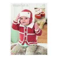 sirdar baby jacket hat booties knitting pattern 1476 dk