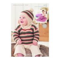 Sirdar Baby Sweater, Hat & Blanket Knitting Pattern 1475 DK