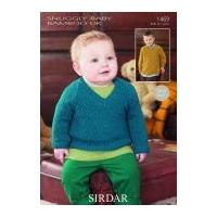 sirdar baby sweaters knitting pattern 1469 dk