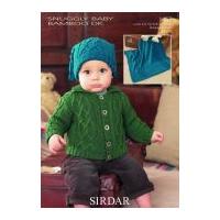 Sirdar Baby Jacket, Hat & Blanket Knitting Pattern 1467 DK